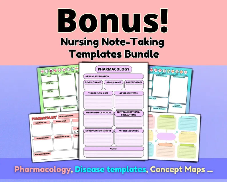Pharmacology Cheat Sheet Bundle | 120+ Drug Classes | Cardiac, Psych, Immune, Endocrine Medications, & MUCH MORE