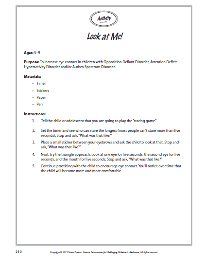 Creative Interventions for Challenging Children & Adolescents: 186 Techniques, Activities, Worksheets & Communication Tips to Change Behaviors