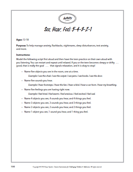 Creative Interventions for Challenging Children & Adolescents: 186 Techniques, Activities, Worksheets & Communication Tips to Change Behaviors