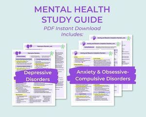 Psychiatric-Mental Health Study Guide: Nursing student study guide, Psychotropic Drugs, Mental Illness Diagnosis, Treatment Settings and more!