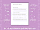 Therapist Progress Note Templates MEGA BUNDLE | Therapy, Counseling, Mental Health, Notes, Worksheets, Templates, Workbook