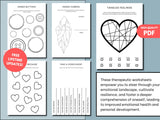 The Complete Art Therapy Worksheet: A Versatile Tool for Mental Health Professionals in Trauma, DBT, and CBT