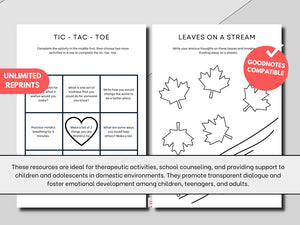 The Complete Art Therapy Worksheet: A Versatile Tool for Mental Health Professionals in Trauma, DBT, and CBT