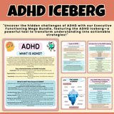280+ ADHD Executive functioning Worksheets, ADHD Worksheets, Executive Function Bundle, School Counseling, Anxiety