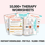 Therapy bundle, Psychology Worksheets, internal family systems, DBT bundle, EMDR scripts, trauma bundle, act bundle, psychologist resources