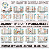 Therapy bundle, Psychology Worksheets, internal family systems, DBT bundle, EMDR scripts, trauma bundle, act bundle, psychologist resources