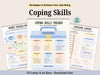 Mega shop bundle: 500 + Pages of Therapy worksheets and Activities. Anxiety, Self-Care Planner. Emotional Support. Coping skills.