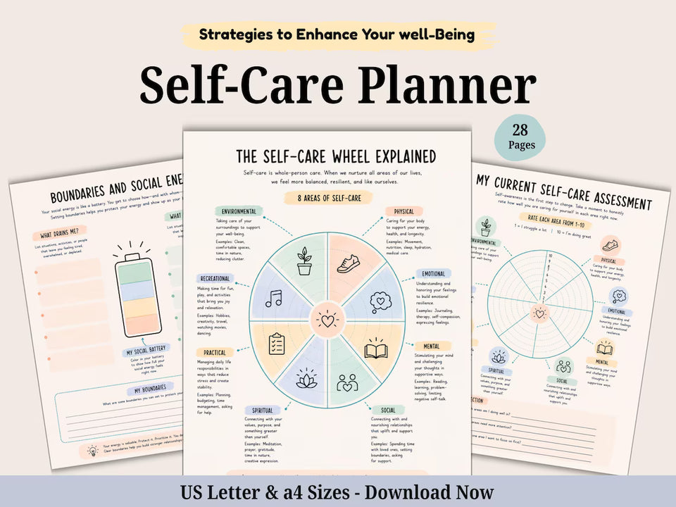 Mega shop bundle: 500 + Pages of Therapy worksheets and Activities. Anxiety, Self-Care Planner. Emotional Support. Coping skills.