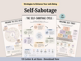 Mega shop bundle: 500 + Pages of Therapy worksheets and Activities. Anxiety, Self-Care Planner. Emotional Support. Coping skills.