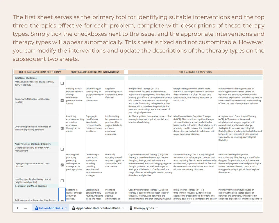 Smart Psychotherapy Mapping Problem - Therapy Match (CBT, ACT & More)