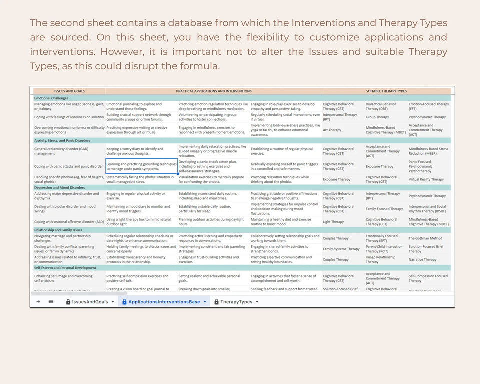 Smart Psychotherapy Mapping Problem - Therapy Match (CBT, ACT & More)