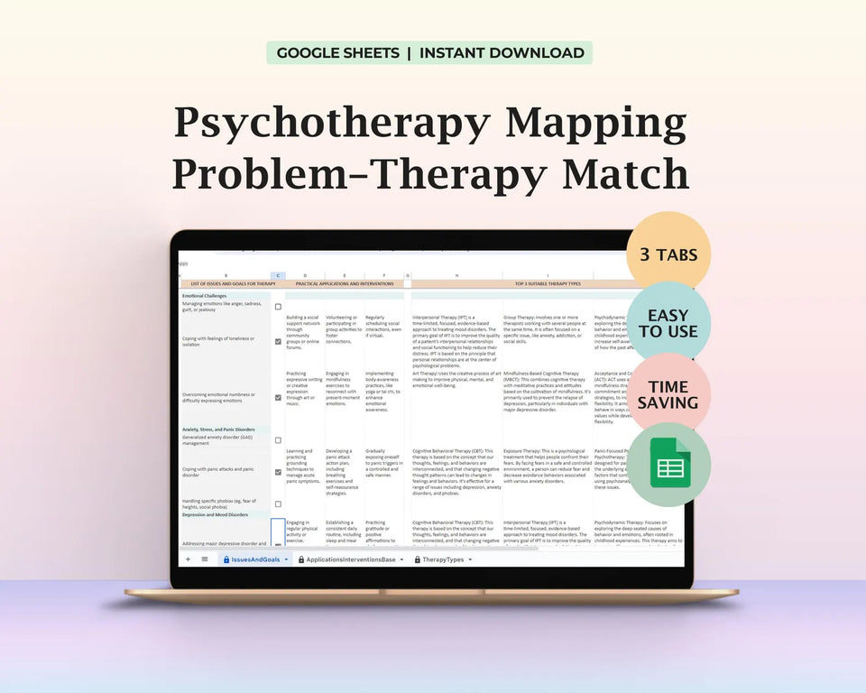 Smart Psychotherapy Mapping Problem - Therapy Match (CBT, ACT & More)