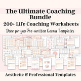 Life Coaching Resources Bundle: Tools for Self-Love, Personal Growth, and Goal Setting – Includes Coaching Worksheet template, Life Coaching tools, Coaching Workbook