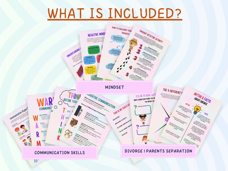 Kids Therapy Bundle: Therapy Worksheets for Kids Counsellor resources, Kids Therapy Resources, Kids Counselling Worksheets, School Worksheets