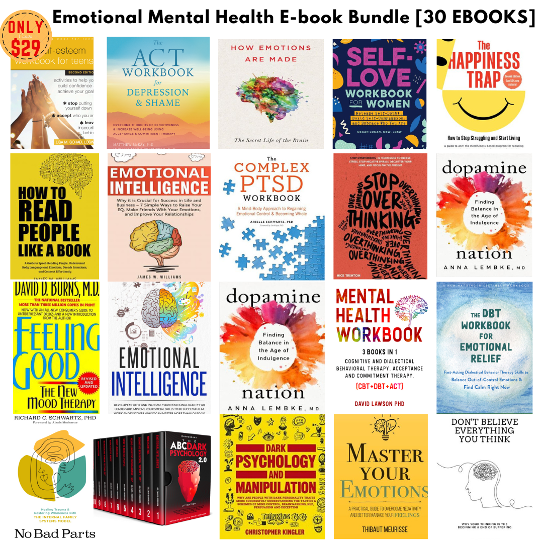 Emotional Mental Health E-book Bundle [30 EBOOKS] – softbooks